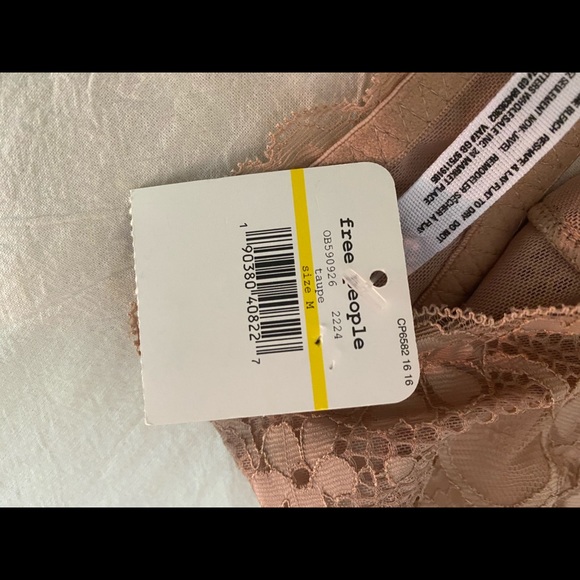 Dusty Pink/Light Beige Free People Bralet - Picture 4 of 4
